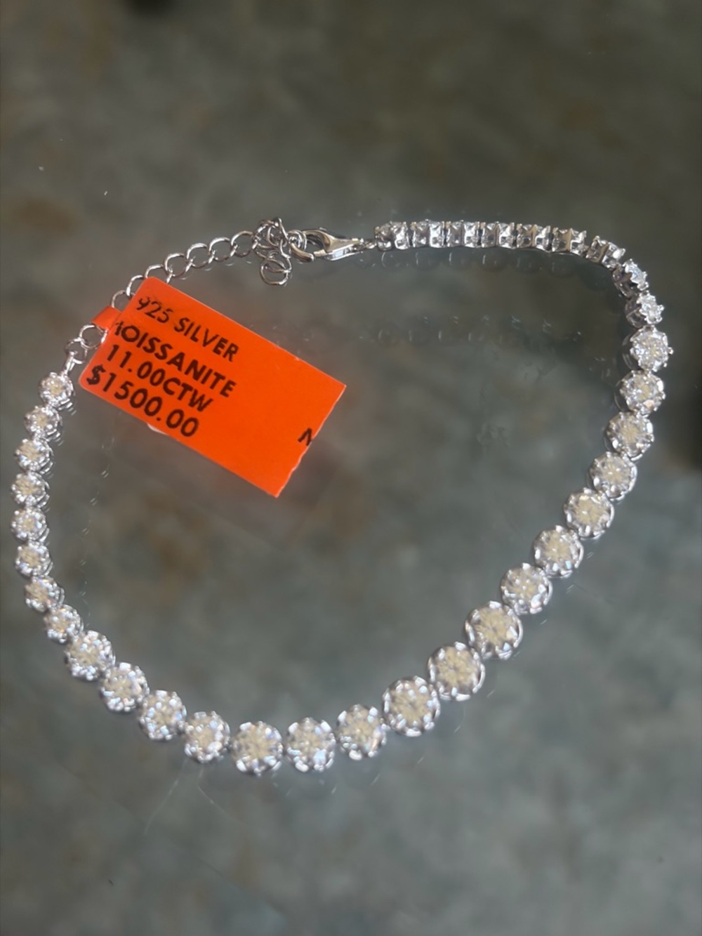 Sterling Silver White Cubic Zirconia Tennis Bracelet - Elegant Sparkle